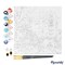 Figured'Art Mini Paint by Numbers Kit for Adults with Frame Travel Poster London Small format 8"x8" - Craft Art Painting DIY Canvas Already Stretched on a Wooden Frame